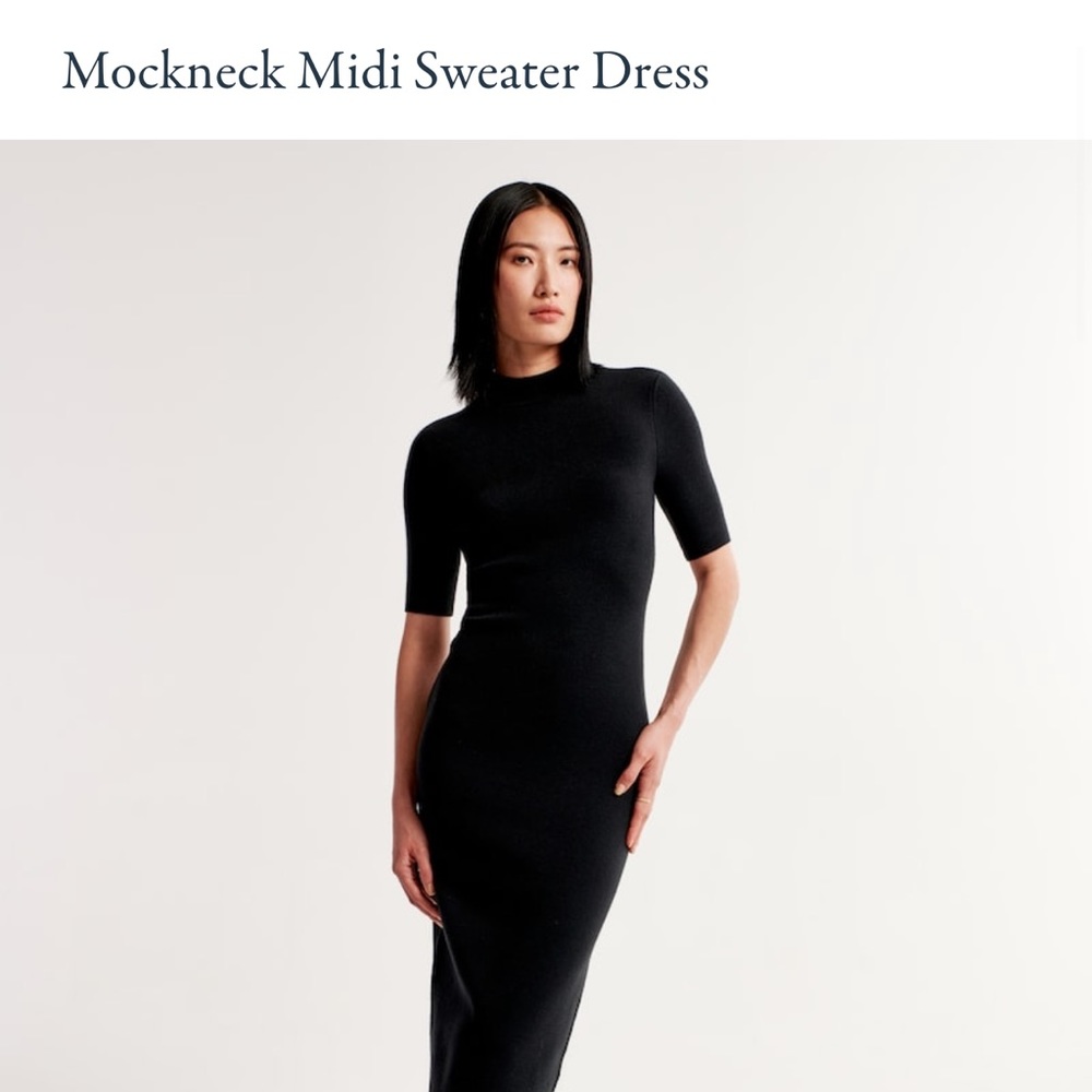Abercrombie NWT Mockneck Midi Sweater dress - size M